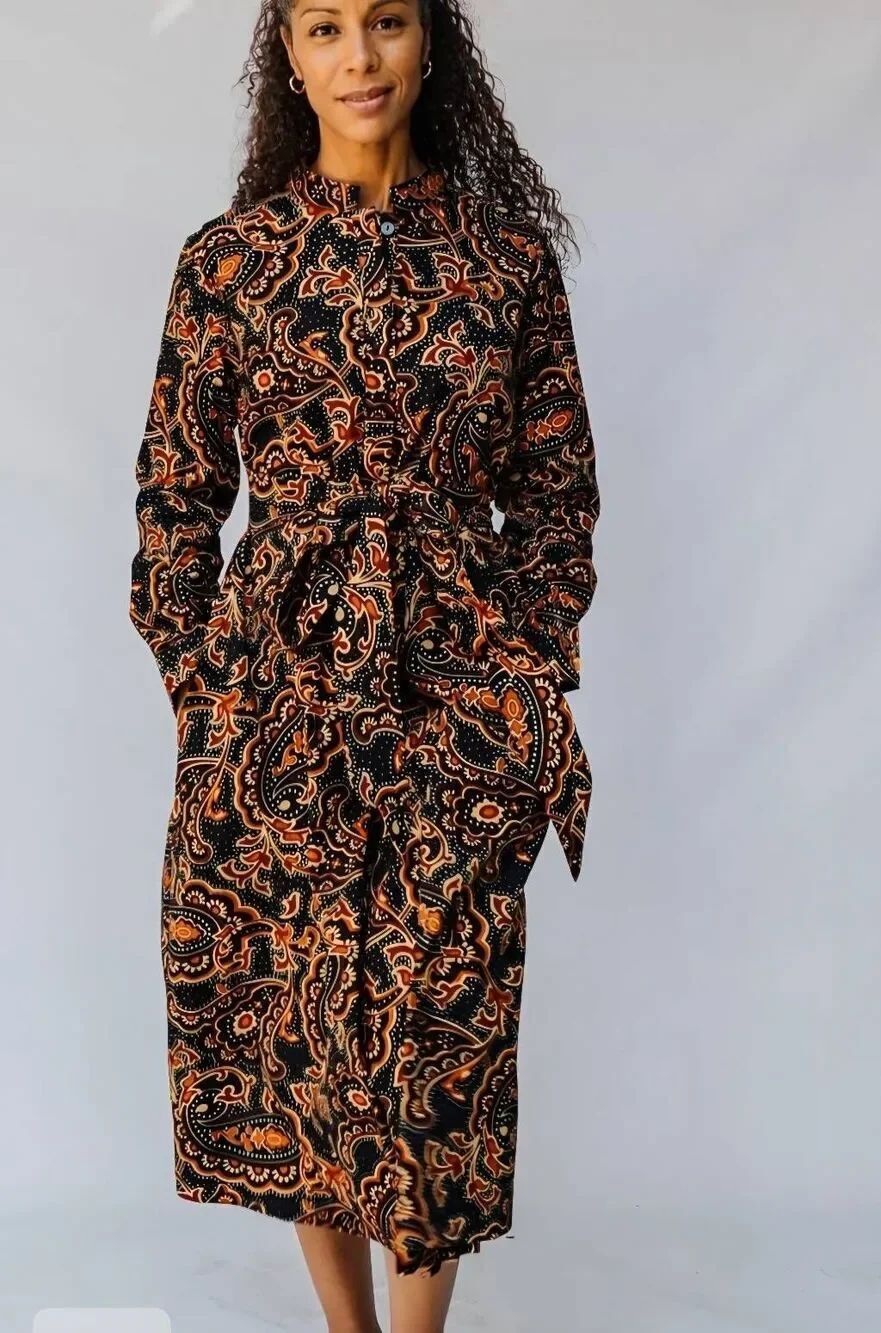 Zuri Kenya What a Frill! Midi dress sz XL